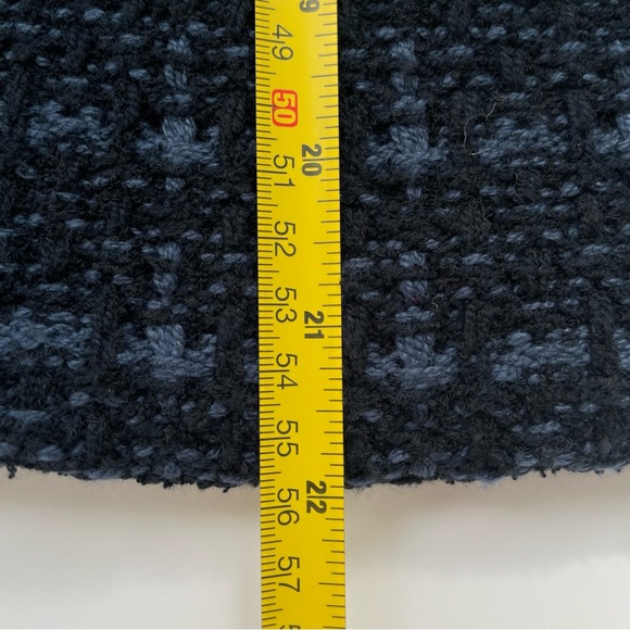 Uniqlo Knitted Short Jacket Blue Black Textured Size XL - Picture 13 of 14